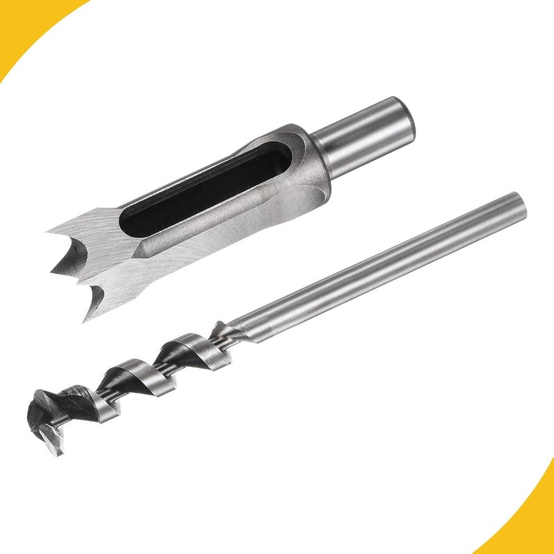 WorkBless 1" Woodworking Mortise Bit, Square Hole Drill Bit, High-Carbon Steel Hollow Chisel Mortise Power Tool for Woodworking - Image 2